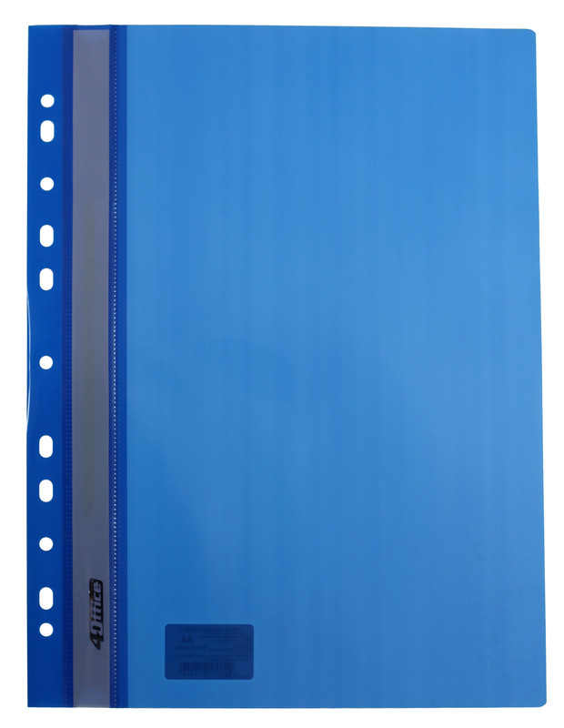 Папка-швидкозшивач 4OFFICE (4-240-49), А4, PP, 100/140 мкм., синя